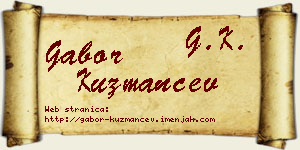 Gabor Kuzmančev vizit kartica